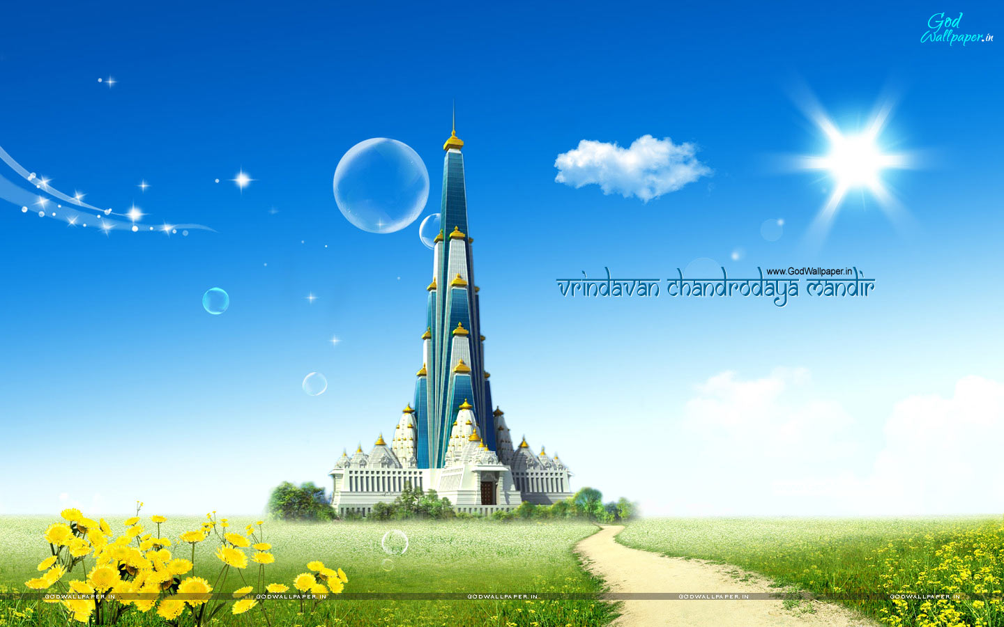 ISKCON Vrindavan Chandrodaya Mandir Wallpapers Download