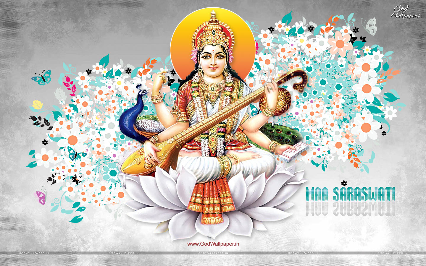 Goddess Saraswati Wallpaper Free Download  Hindu Gods and Goddesses