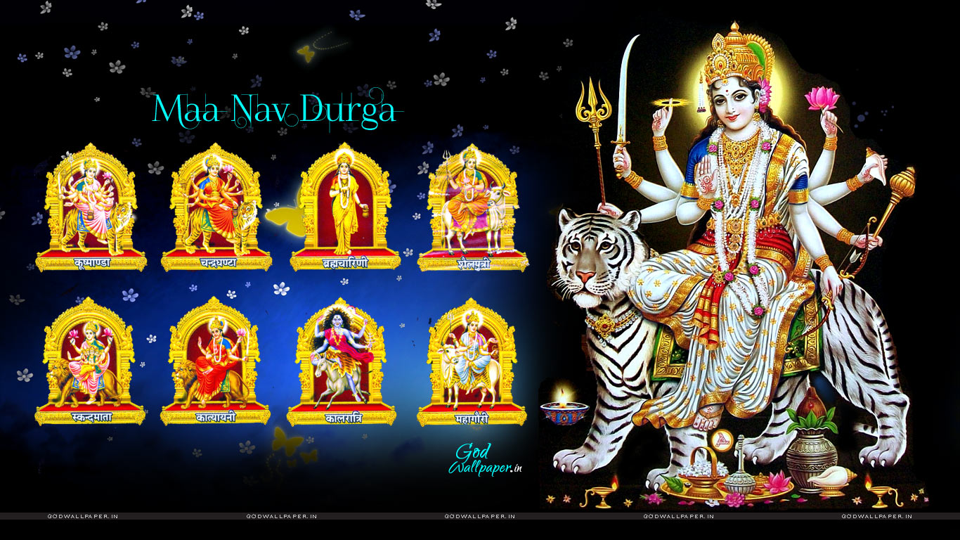 Nav Durga Sherawali Mata Wallpaper Free Download